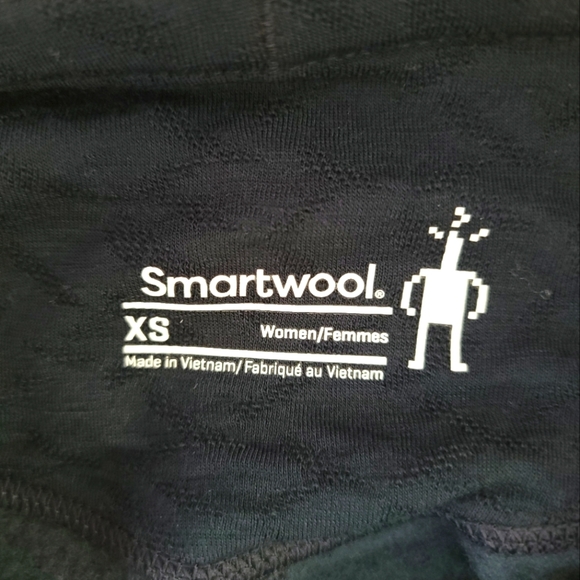 Smartwool Merino Leggings Yoga Pants Tights Sport Fleece Colorblock Navy Red XS - Picture 12 of 16